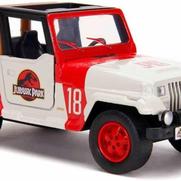 Jada Toys Jurassic World 1:32 Jeep Wrangler Die-cast Car Toys for Kids and Adult - Picture 9 of 11